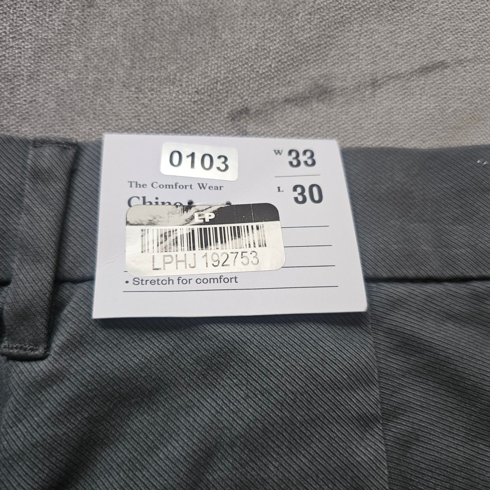 Goodfellow & Co Mens Comfort Wear‎ Chino Pants Gray Stretch 33x30 NWT - Picture 6 of 7